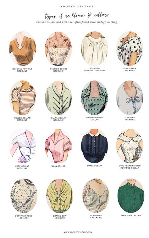 Guide To Vintage Collars And Necklines Adored Vintage