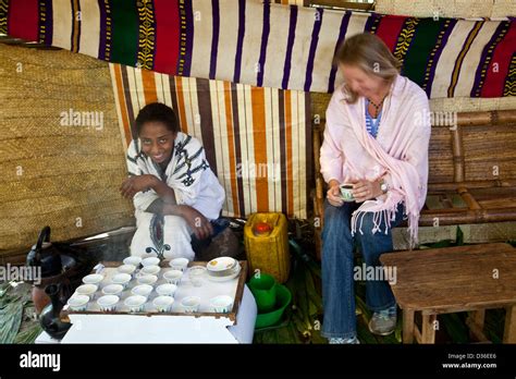 Ethiopian Coffee Ceremony Bahir Dar Ethiopia Stock Photo Alamy