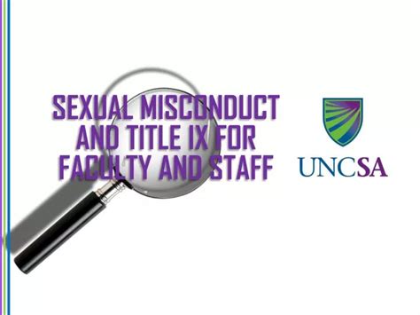 Ppt Sexual Misconduct And Title Ix For Faculty And Staff Powerpoint Presentation Id6014413