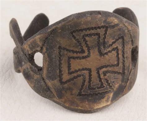 German Ring Iron Cross Wwii Ww1 Wwi Ww2 Germany Trench Art Veteran Jewelry Army 0 01 Picclick