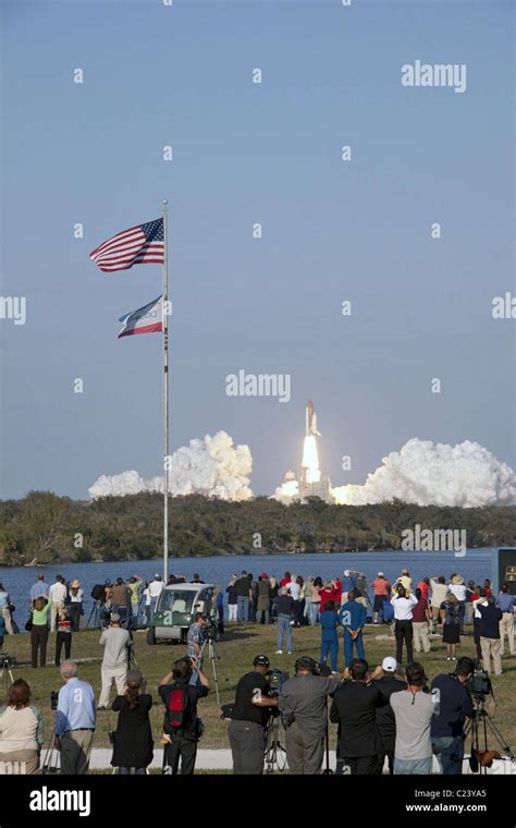 Space Shuttle Discoverys Liftoff From Launch Pad 39a At Nasas Kennedy