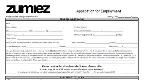In 2003, papa murphy's was voted best pizza chain in america. Zumiez Application PDF - Job-Applications.com