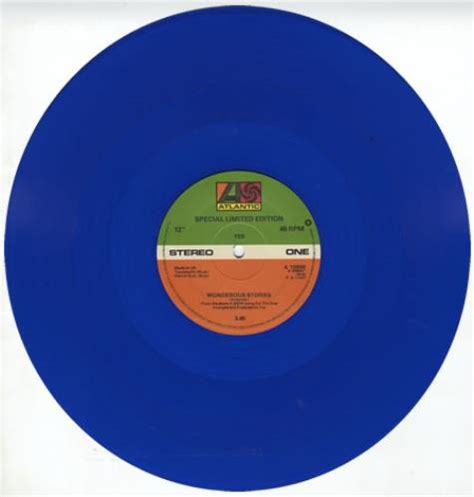 Yes Wonderous Stories Blue Vinyl Uk 12 Vinyl Single 12 Inch Record