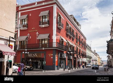 Beautiful Buildings At Historic Centre Of Puebla Puebla Mexico