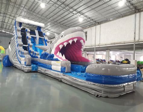 Usa Shark Inflatable Slide Sky High Party Rentals Artofit