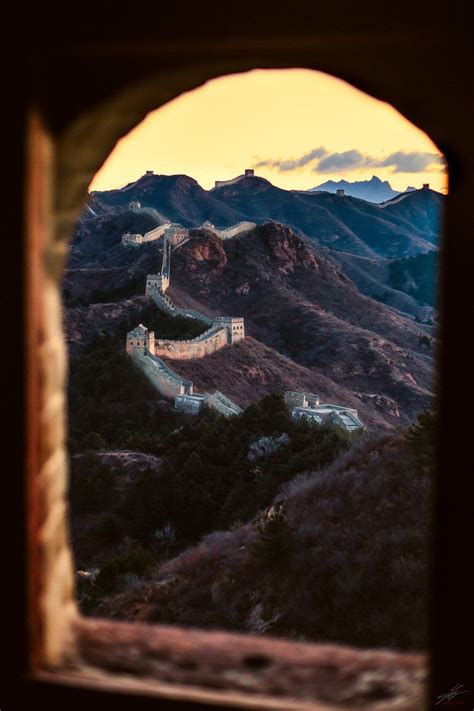 Sunrise On Great Wall Of China By Christoph Seichter The Great
