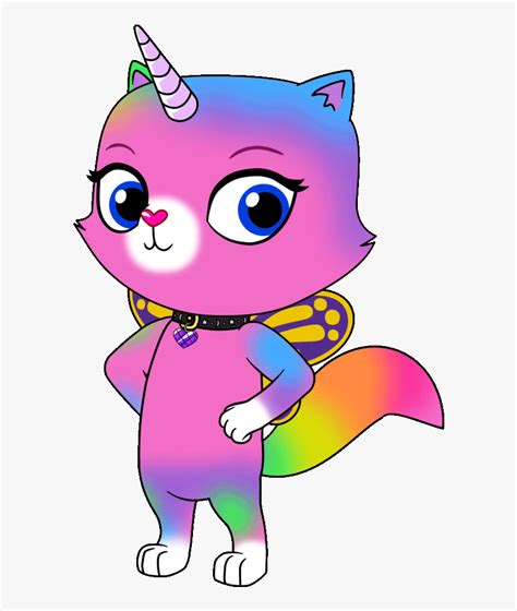 Rainbow Butterfly Unicorn Kitty Nickelodeon Hd Png Download