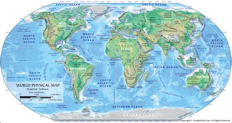 World Physical Map Physical Map Of World Free Physical Maps Of The