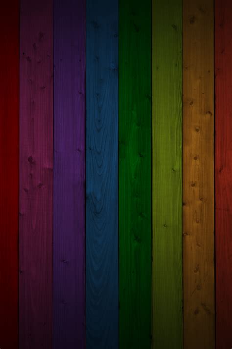 Rainbow Wood Iphone Background Dark Wallpaper Colorful Wallpaper