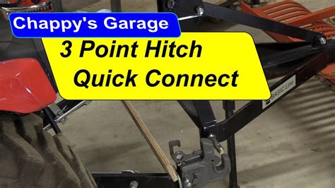 Tractor 3 Point Hitch Quick Connect Youtube