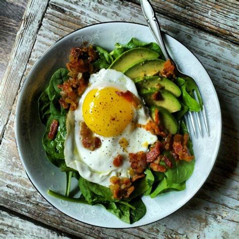 Fried Egg And Avocado Salad Miss Lizzy Thyroid Support