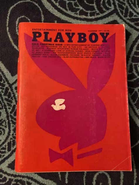 Playboy Magazine December 1971 Karen Christy Playmate Sex Stars