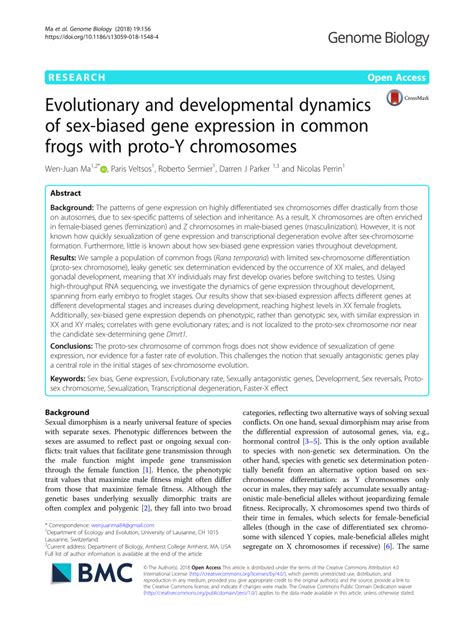 Pdf Evolutionary And Developmental Dynamics Of Sex Biased Gene