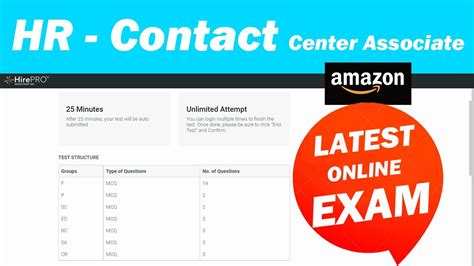 Amazon Hr Contact Center Associate Assessment Amazon Work From Home