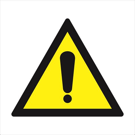 Warning Symbol General Warning Wss Warning Signs Safeway Systems