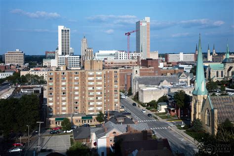 Fort Wayne Indiana Downtown Skyline
