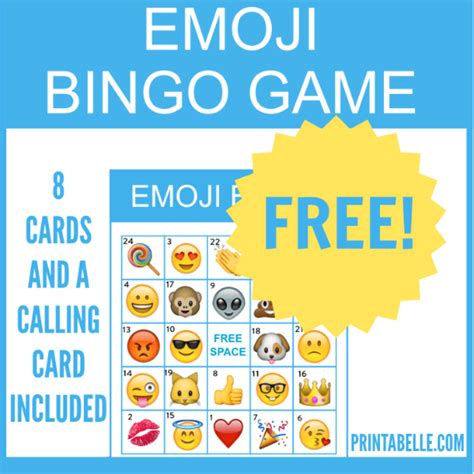 Home With Images Emoji Bingo Free Printable Bingo Cards Free Emoji