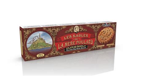 La Mère Poulard Chocolate Chip Butter Biscuits Papierverpackung 125g Mix Tee