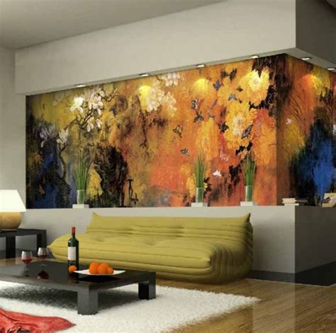 Floral Wall Mural Perfectly Addition To Any Living Room
