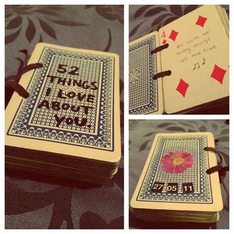 We did not find results for: my own take on the '52 things I love about you' card gift ...