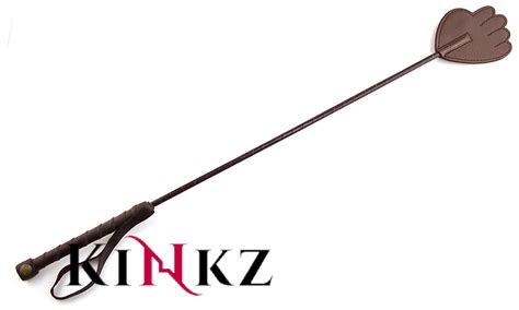 leather hand shaped bondage riding crop bdsm slave spanking whip