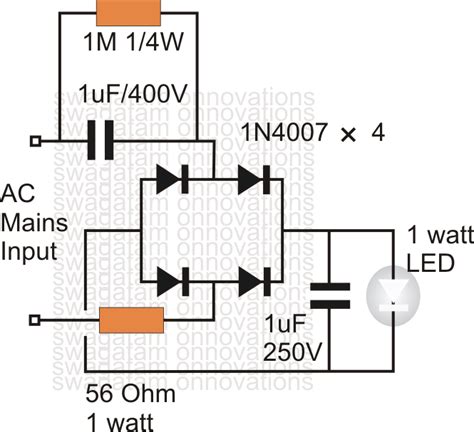 230V 10W Led Driver Circuit Diagram