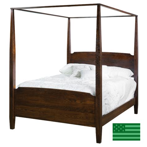 Amish Islamorada Canopy Bed Usa Made Bedroom Furniture American Eco