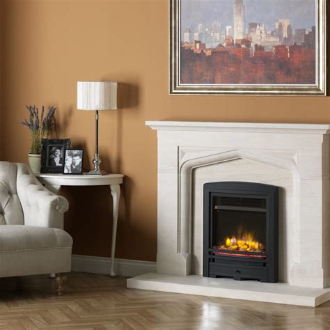 Charlton And Jenrick 16 4d Ecoflame Electric Fire With Cast Arch Fascia