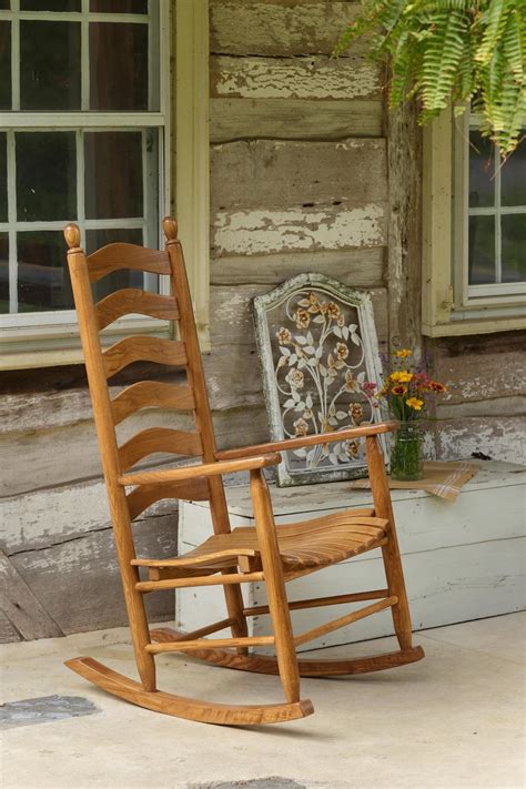 Ash Ladderback Porch Rocking Chair From Dutchcrafters