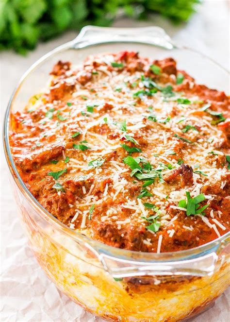 Stir till cheese is fusible and therefore the alimentary paste is completely coated. Baked Spaghetti Casserole - Loads of spaghetti smothered ...