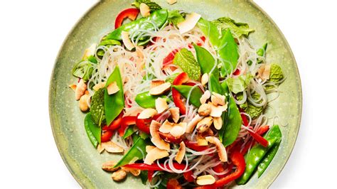 Rice Noodle Salad With Snow Peas And Toasted Coconut Recipe