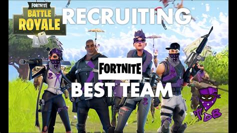 Fortnite Clan Recruitment Team Tdb Youtube
