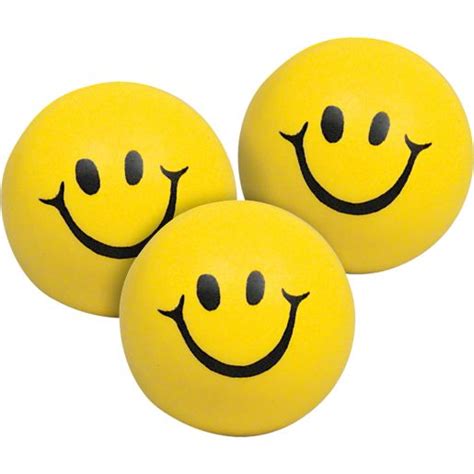 Squeeze Smiley Face Stress Balls Set Of 12