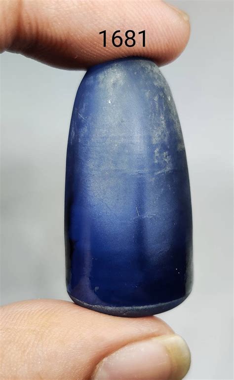 Blue Sapphire Lab Created Corundum Roughsapphire Synthetic Etsy