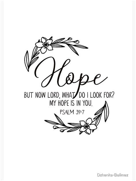 Hope Quote Hope Bible Verse Hope Wall Art Scripture Wall Art