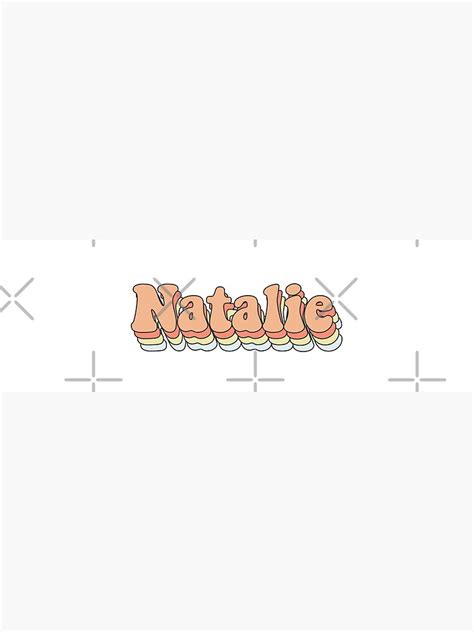 Natalie Custom Aesthetic Trendy Name Poster By Jdotrdot712 Redbubble