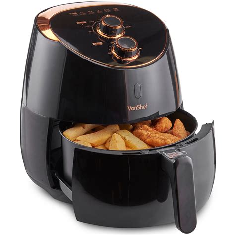 fryer air vonshef 5l oil fry cooker chip frying fat low health fryers healthy chips food does timer tag features