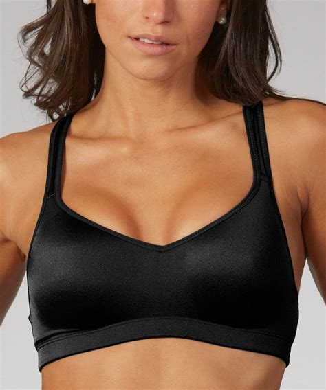 This has become my favorite and only sports bra i will wear. Look at this Black High-Impact Sports Bra on #zulily today ...