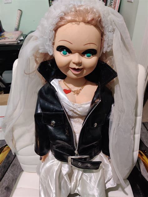 Huge 26 In Bride Of Chucky Tiffany Doll Plush Wclothes Spencers Bride