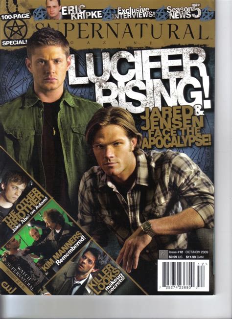 Supernatural Magazine 12 Cover Male Magazine Jensen Ackles