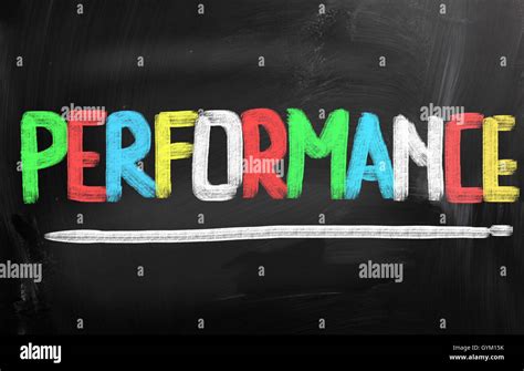 Performance Concept Stock Photo Alamy