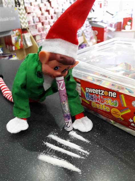 Naughty Elf Guzzles Buckfast And Snorts Sherbet From £20 Notes In Falkirk