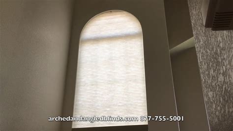 Motorized Arch Honeycomb Blinds