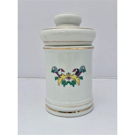 Vintage Porcelain Apothecary Jar Chairish