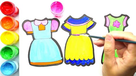Walau bagaimanapun, penting untuk diingat bahawa walaupun tuan yang hebat adalah pemula suatu ketika dahulu. 3 Baby Girl Dress | Cara melukis dan mewarna 3 baju kanak ...
