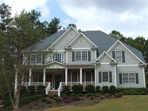 If you own a brown house, the best shingle colors include grey, brown, black, green and possibly subtle shades of blue. owens corning estate gray pictures - Google Search....this ...