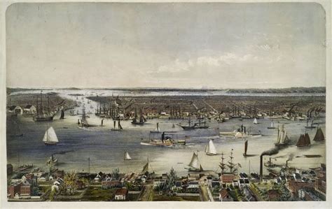 New York City As Seen From Williamsburg 1848 Brown Eliphalet M