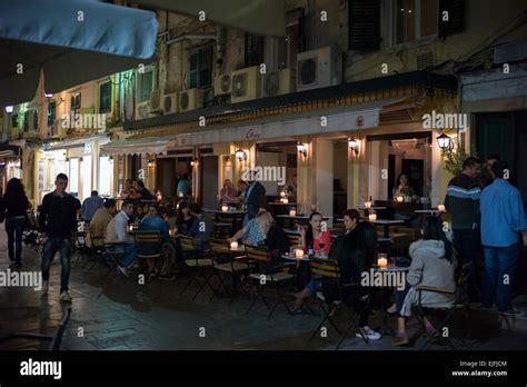 Cafe In Corfu Town Hi Res Stock Photography And Images Alamy
