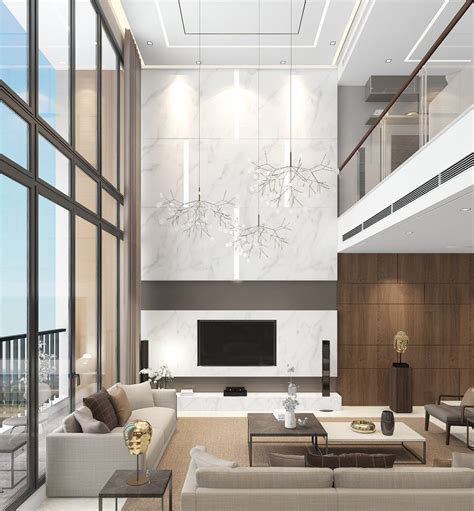 Mandarin Duplex | High ceiling living room, High ceiling living room ...
