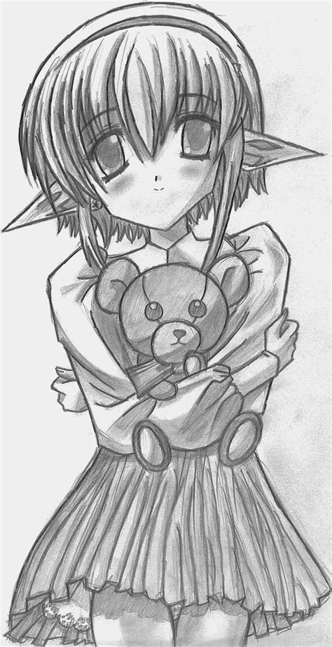 Anime Elf Girl By Cherrygrove On Deviantart